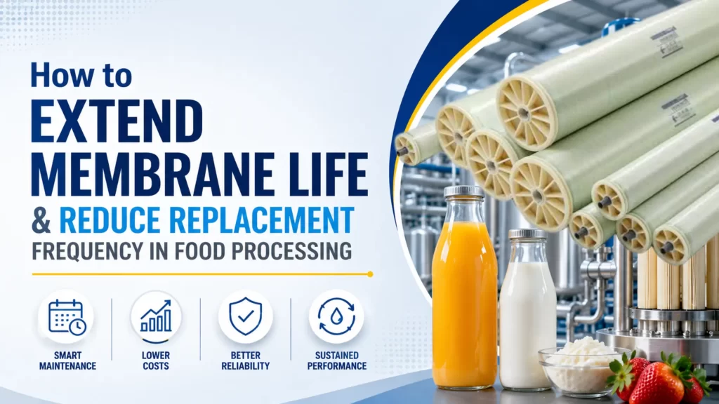 How to Extend Membrane Life & Reduce Replacement Frequency in Food Processing 3 How to extend membrane life